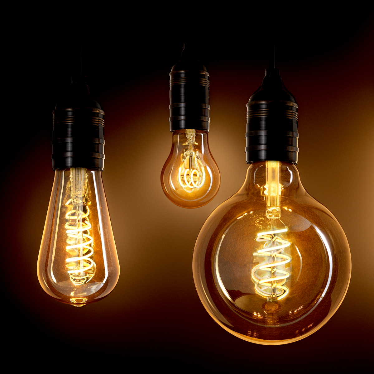 Eichholtz&nbsp;LED-Glühbirne Goldline A Shape 3W E14 Satz mit 4 Stück&nbsp;111181