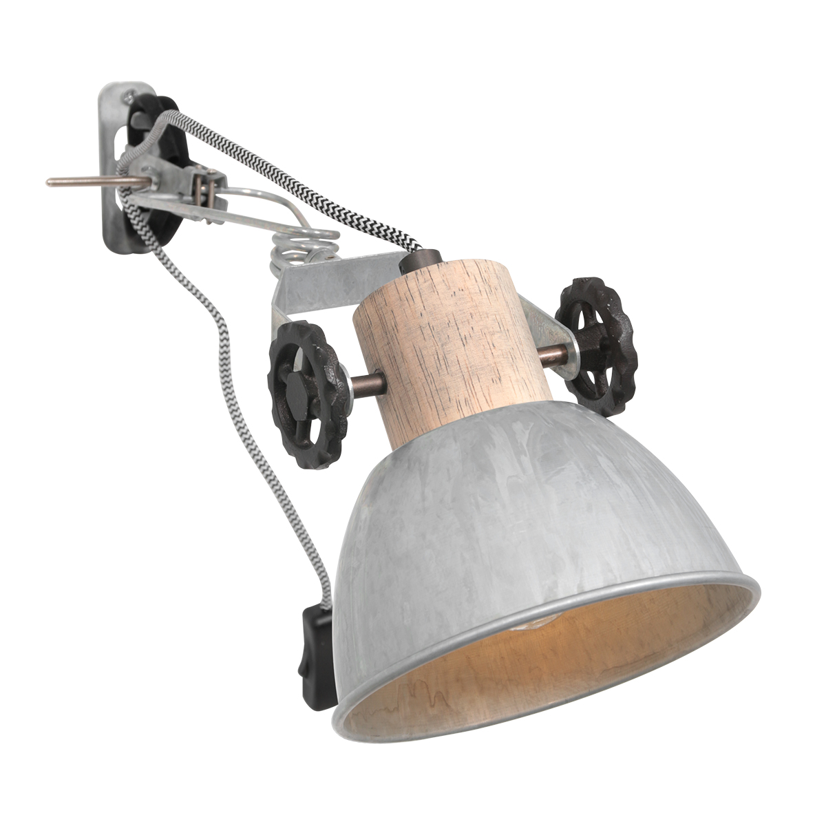 Steinhauer - 2752NI - Foco con pinza y aplique de pared Gearwood