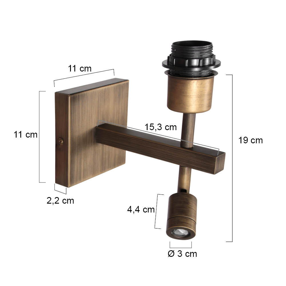 Steinhauer&nbsp;Wandleuchte Stang&nbsp;2995BR