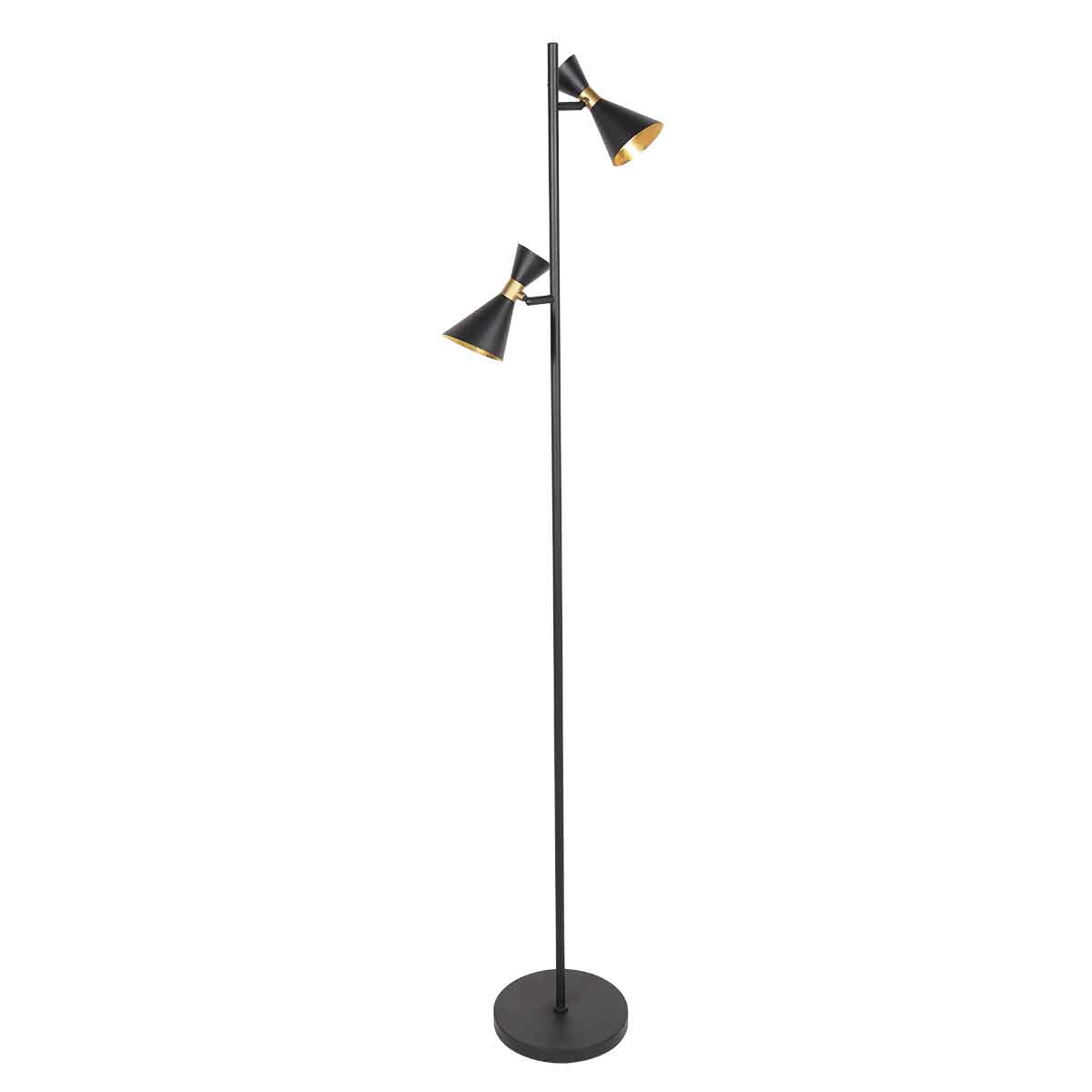 Steinhauer - 4112ZW - 2-flammige Stehleuchte Preto 
