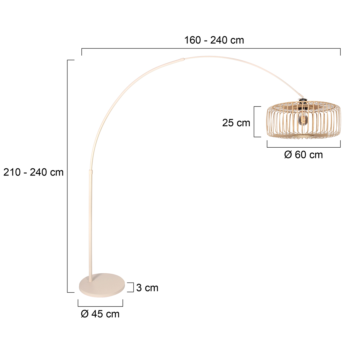 Steinhauer&nbsp;Bogenlampe Breeza-Beache &nbsp;4320CR
