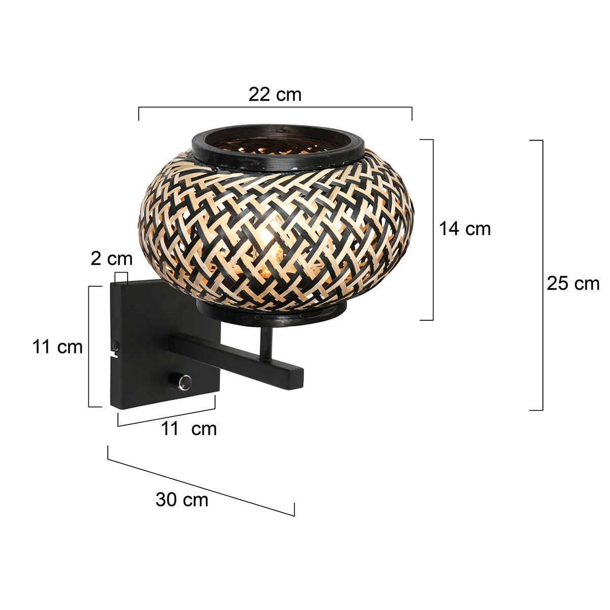 Steinhauer&nbsp;Wandleuchte Nox Light &nbsp;4459ZW