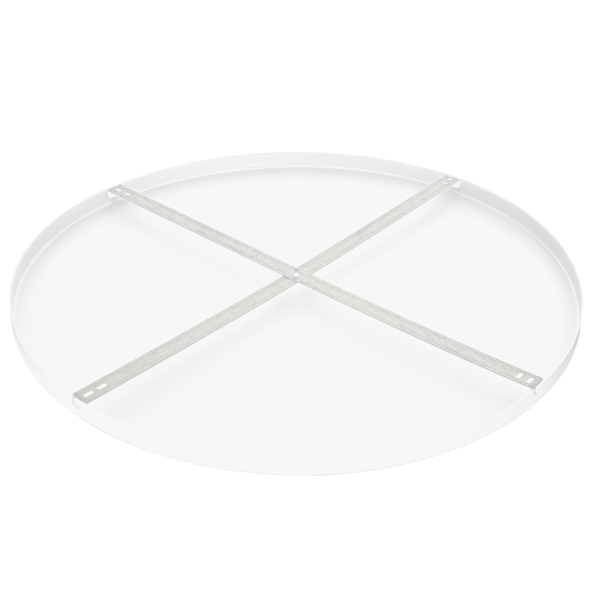 SteinhauerDeckenplatte Mountline I15534S RAL9003 weiß Ø70 x 2,5 cm mit Aufhängungsbügel