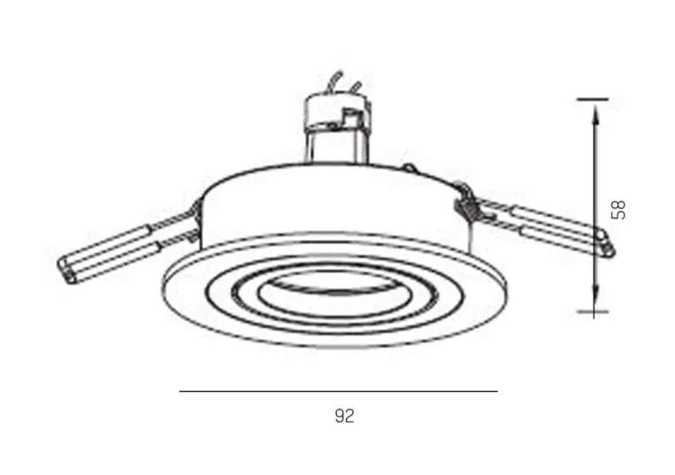 Molto Luce&nbsp;SERIE 3391 Luminaria empotrable HV&nbsp;8-3391shv