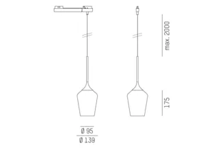 Molto Luce&nbsp;COCKTAiL lámpara colgante&nbsp;110-019112600360r