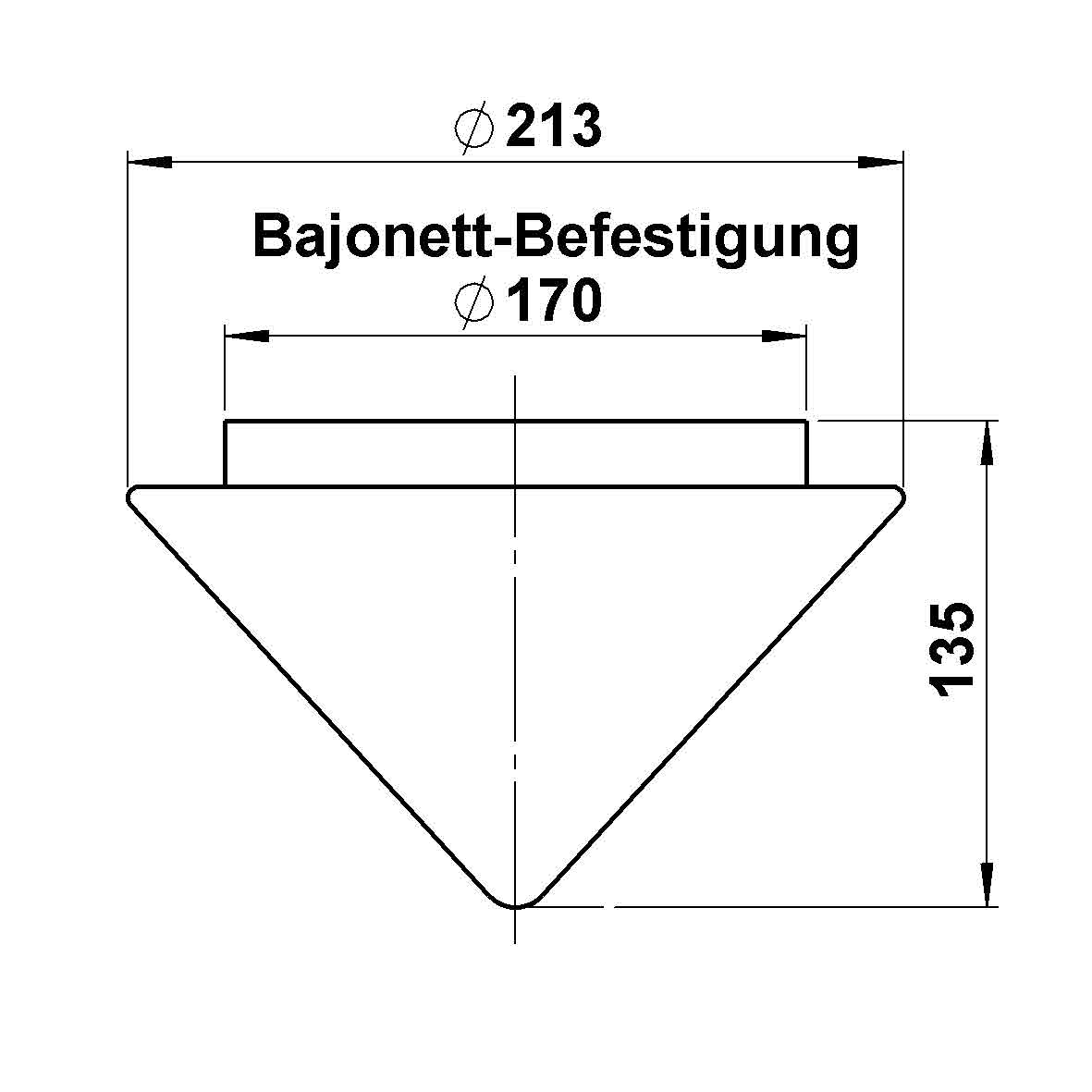 Albert LeuchtenG 100 Opalglas matt, Kegelform spitz