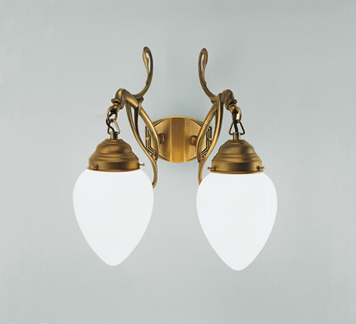 Berliner Messinglampen - A56-123op B - Wandleuchte Lindenhof