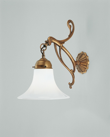 Berliner Messinglampen - A59-41op B - Wandleuchte Lindenhof