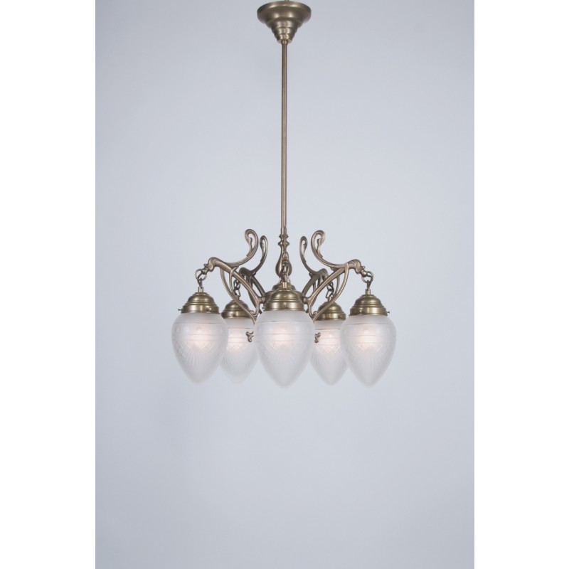 Berliner MessinglampenKronleuchter Lindenhof