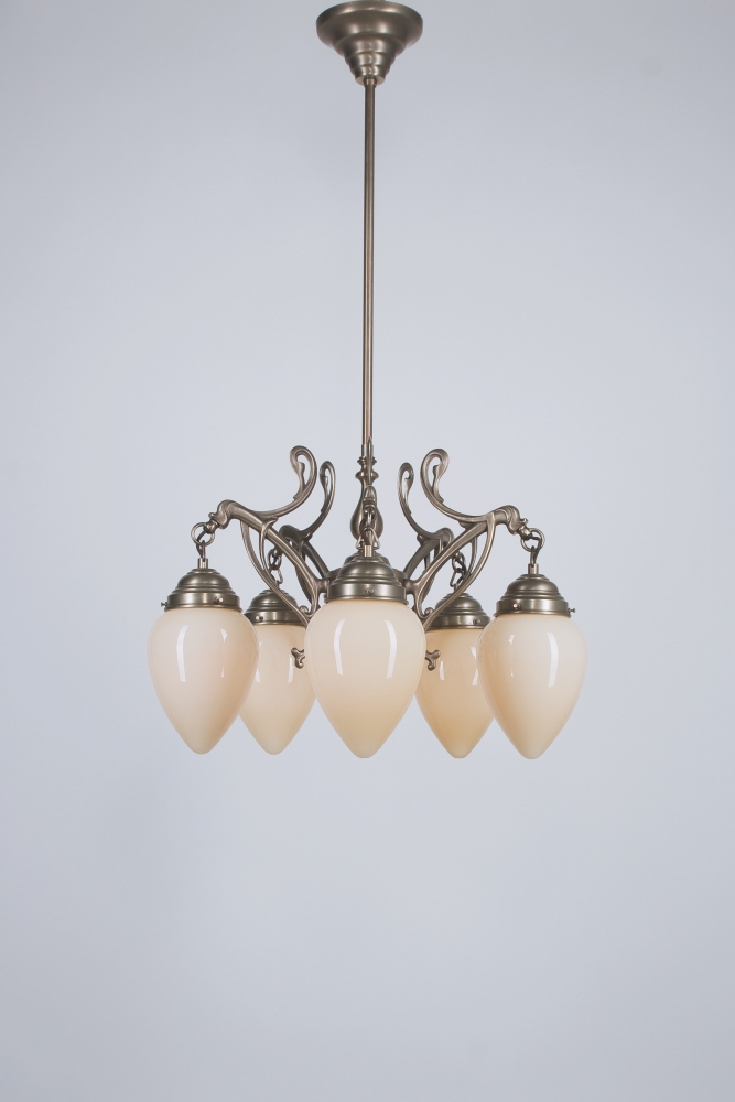 Berliner Messinglampen - D227-123eb B - Kronleuchter Lindenhof