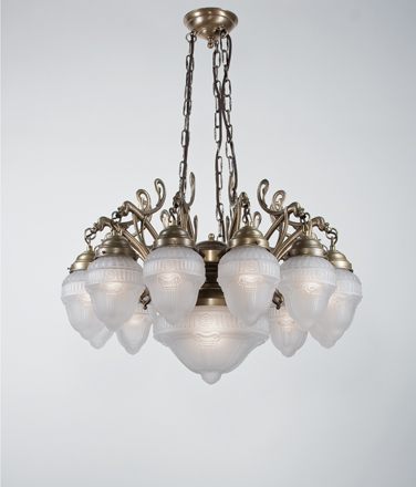 Berliner Messinglampen - D230-113gs+122gs B - Hängeleuchte Lindenhof