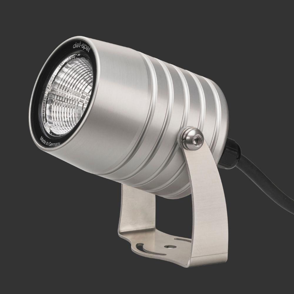 dot-spotclarios eco 6 Watt Kompakter LED Objekt- und Gartenstrahler in Edelstahl