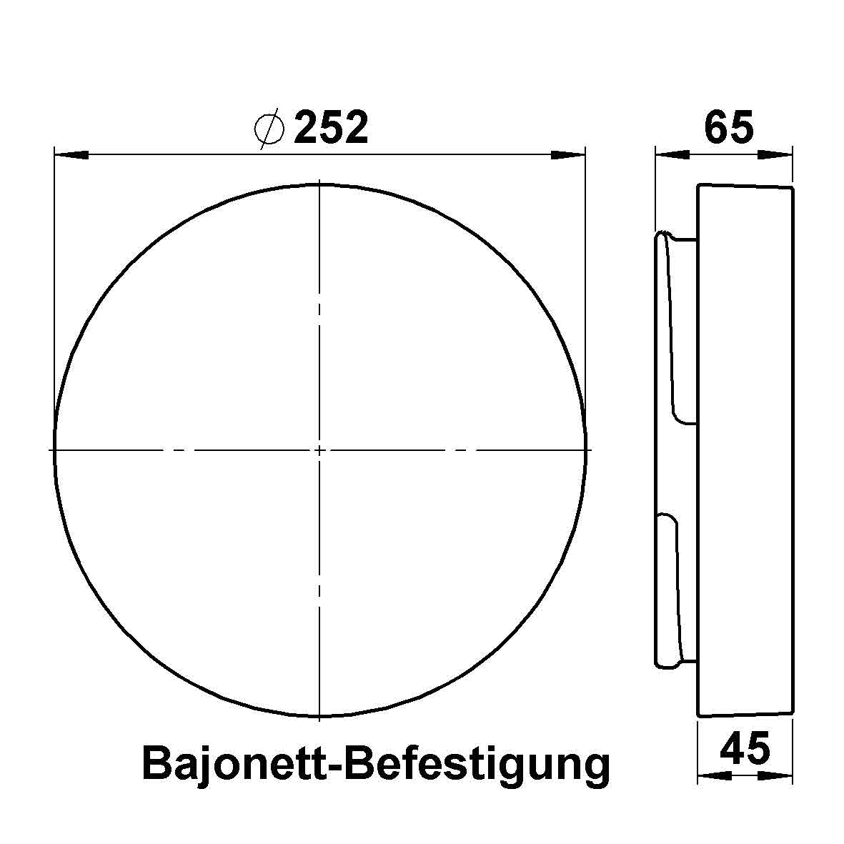 Albert LeuchtenG 411, Opalglas matt d = 250 mm