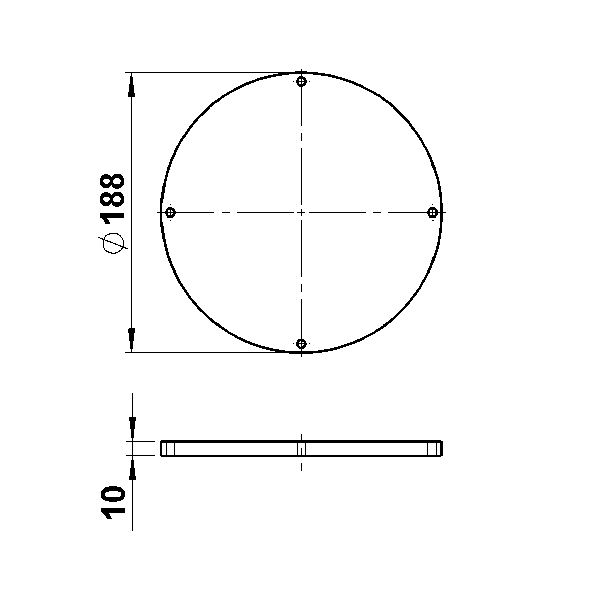 Albert LeuchtenG 471, Ronde-Acryl