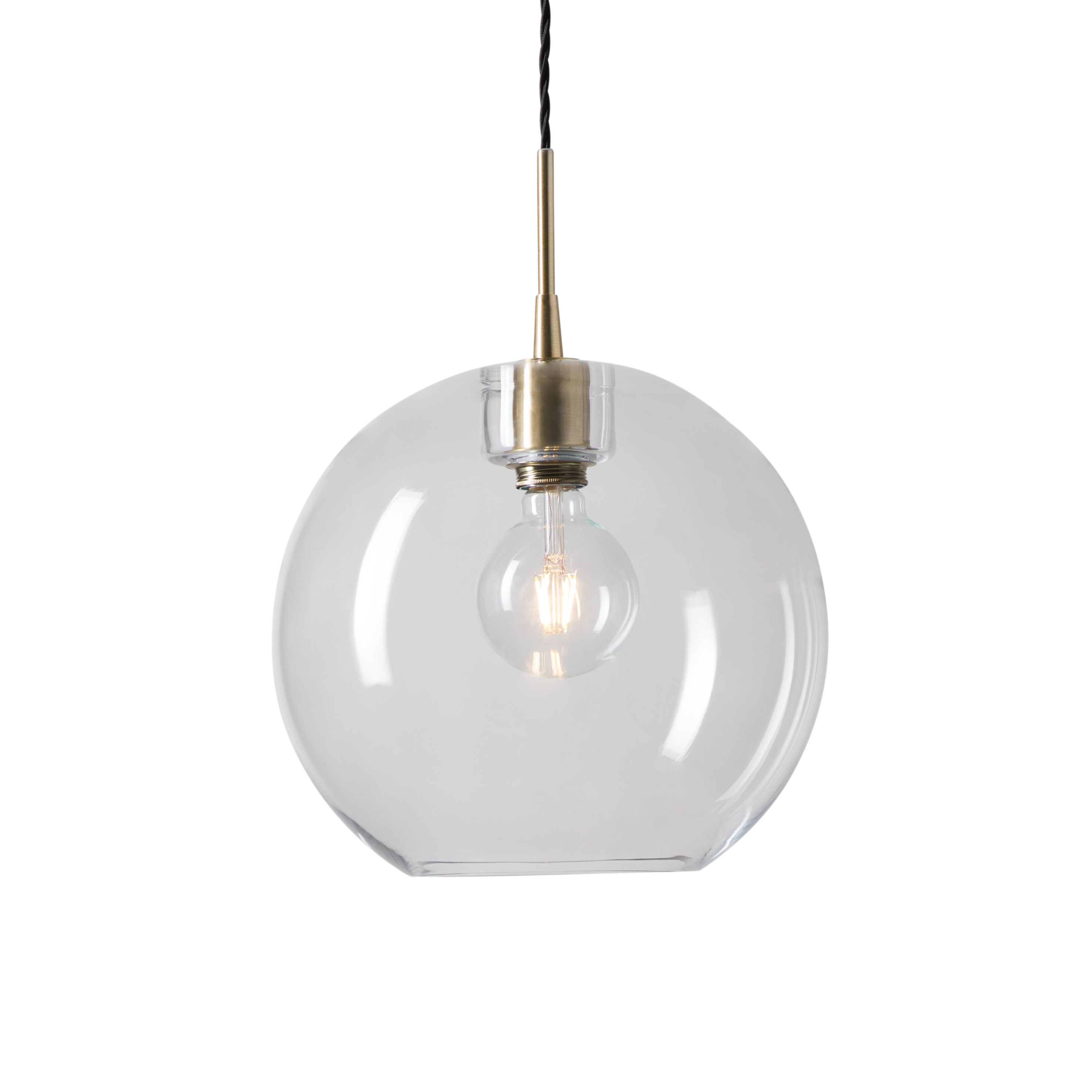 Belid Leuchten - 10731018 - Gloria pendant D320 brass/clear glass E27