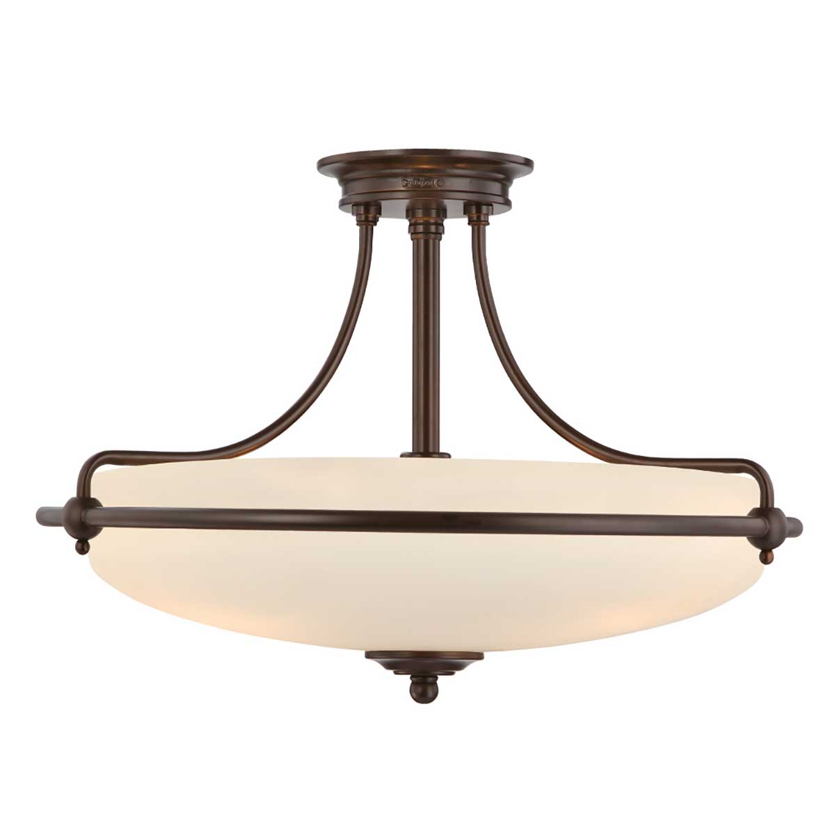 ElsteadGriffin 4 Light Semi-Flush - Palladian Bronze
