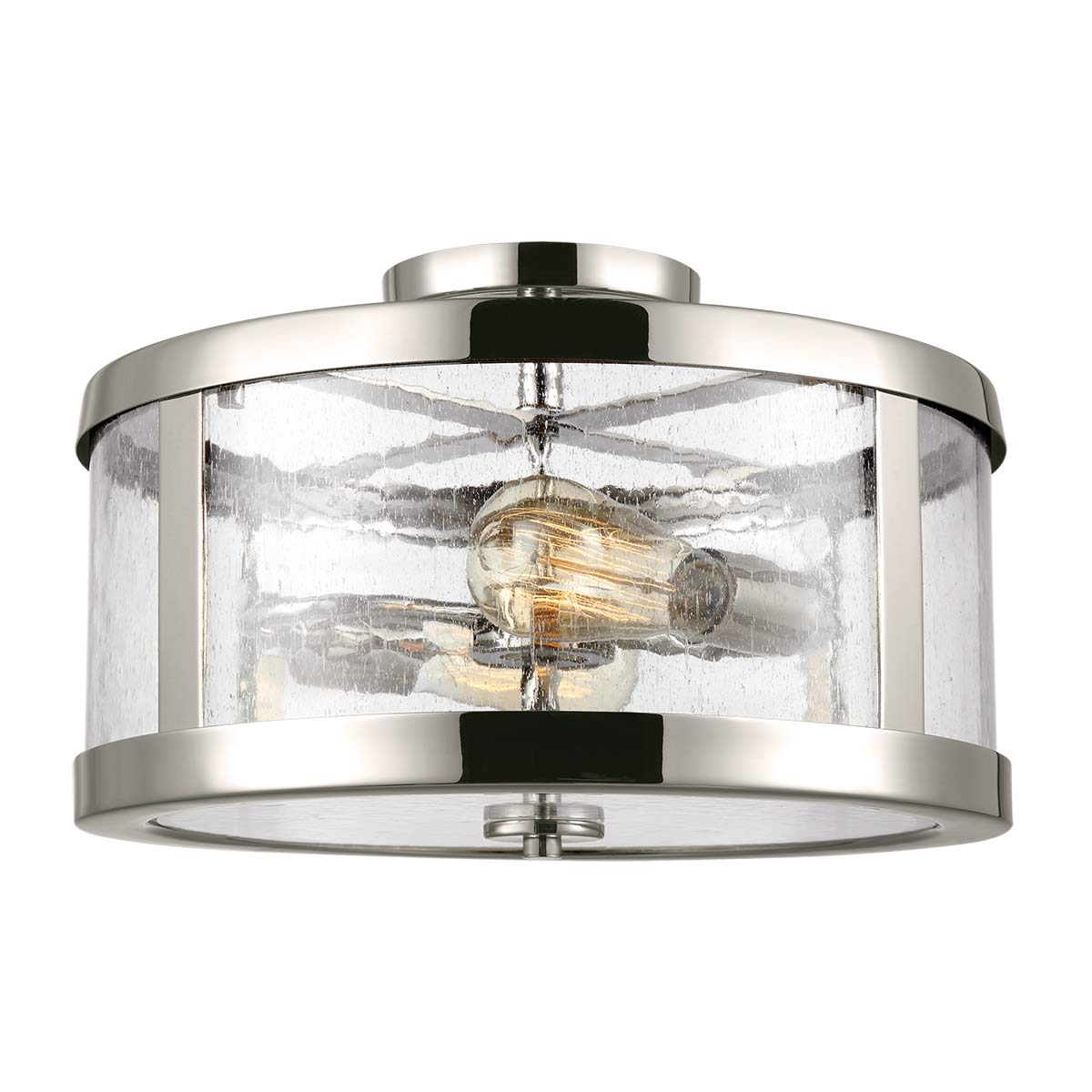 ElsteadHarrow 2 Light Semi-Flush - Nickel poliert