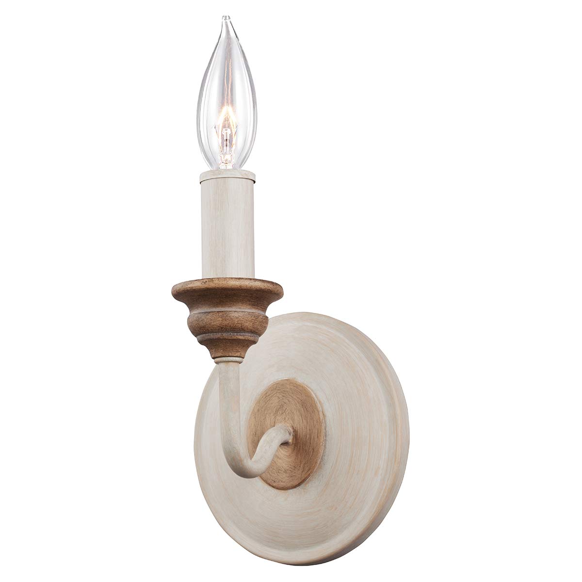 Elstead - FE-HARTSVILLE1 - Hartsville 1 leichte Wandleuchte - Chalk Washed/Beachwood