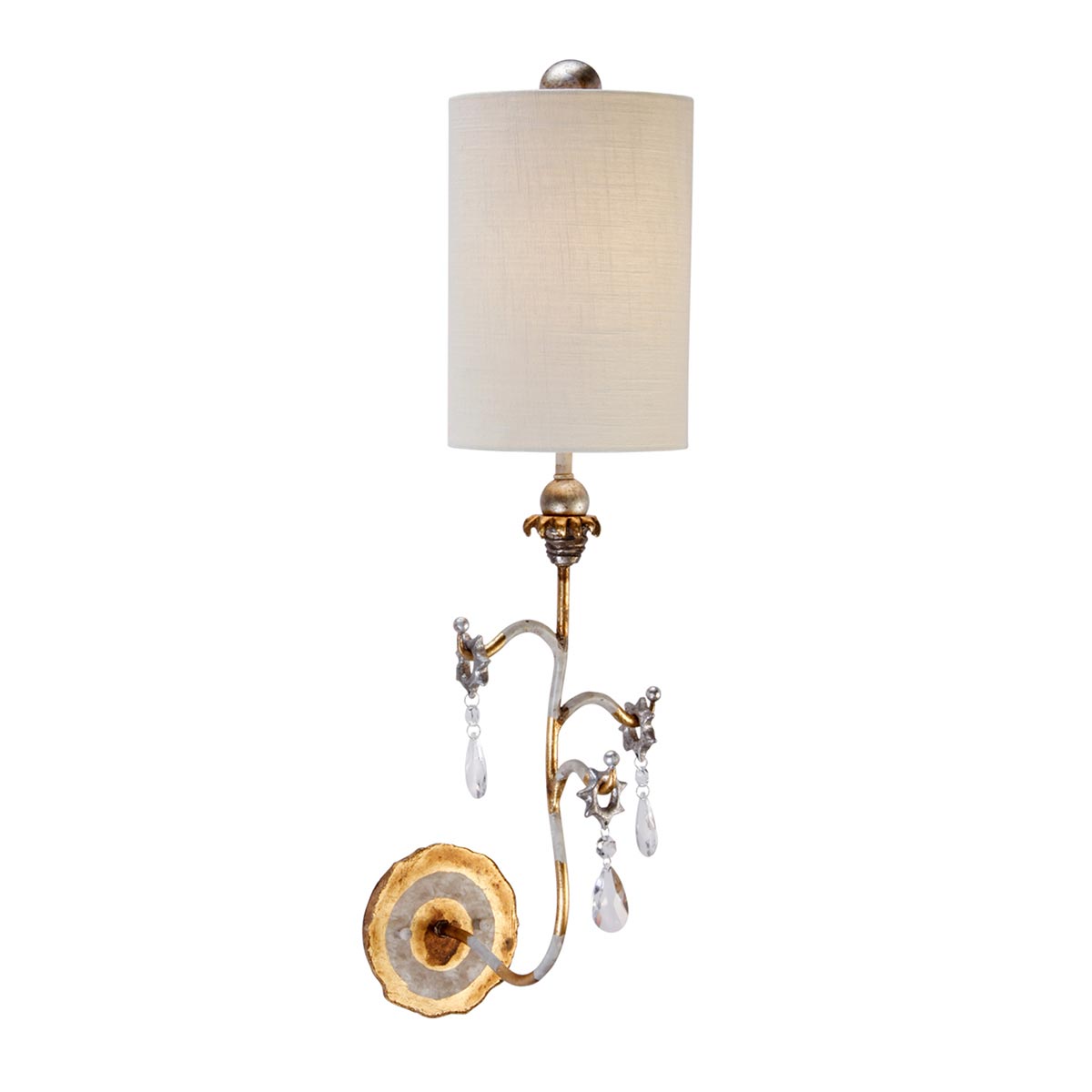 ElsteadTivoli Wandleuchte - Gold & Creme Patina