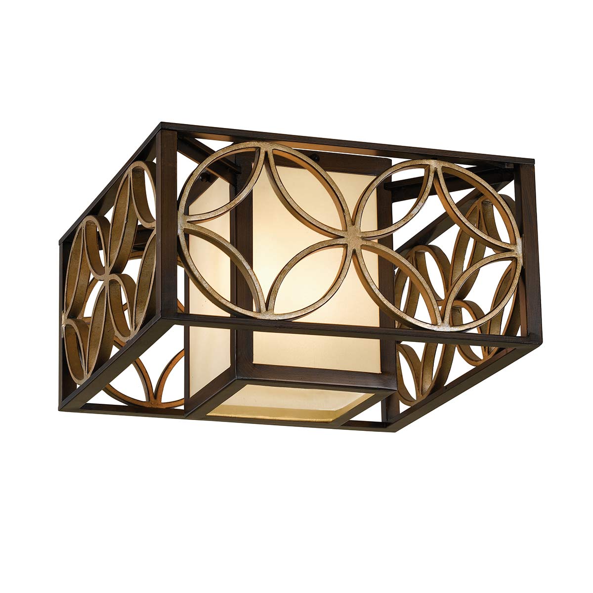 Elstead - FE-REMY-F - Remy 2 Flush - Heritage Bronze/Parissiene Gold