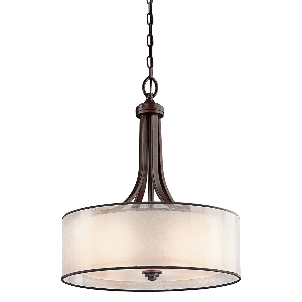 Elstead - KL-LACEY-P-L-MB - Lacey 4 Light Large Pendelleuchte - Mission Bronze