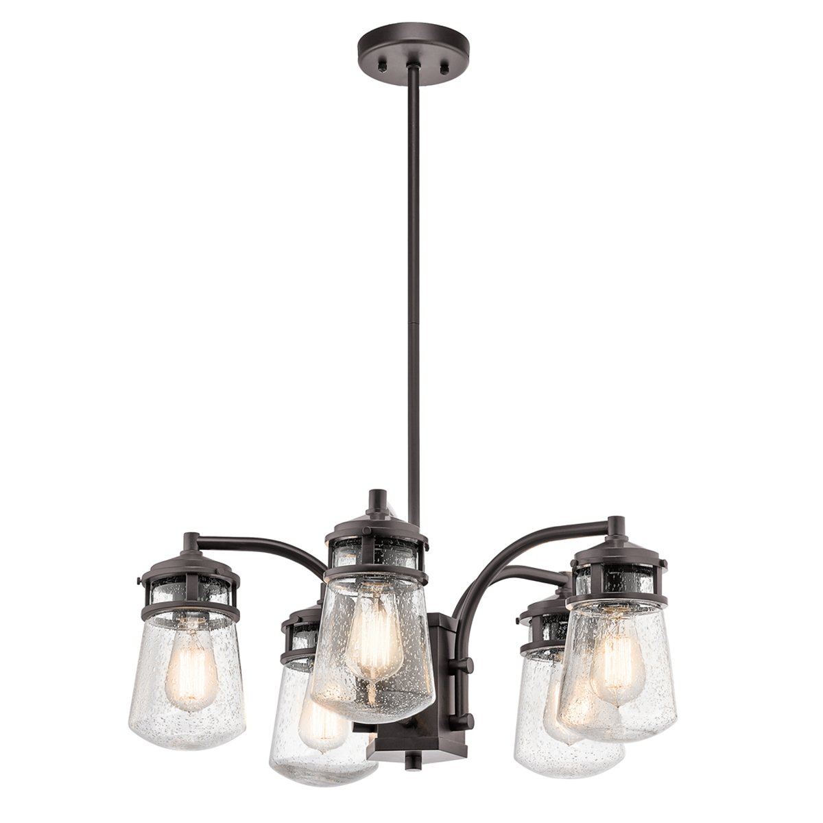 Elstead Lyndon 5 Light Outdoor Chandelier - Architectural Bronze KL-LYNDON-5P-AZ