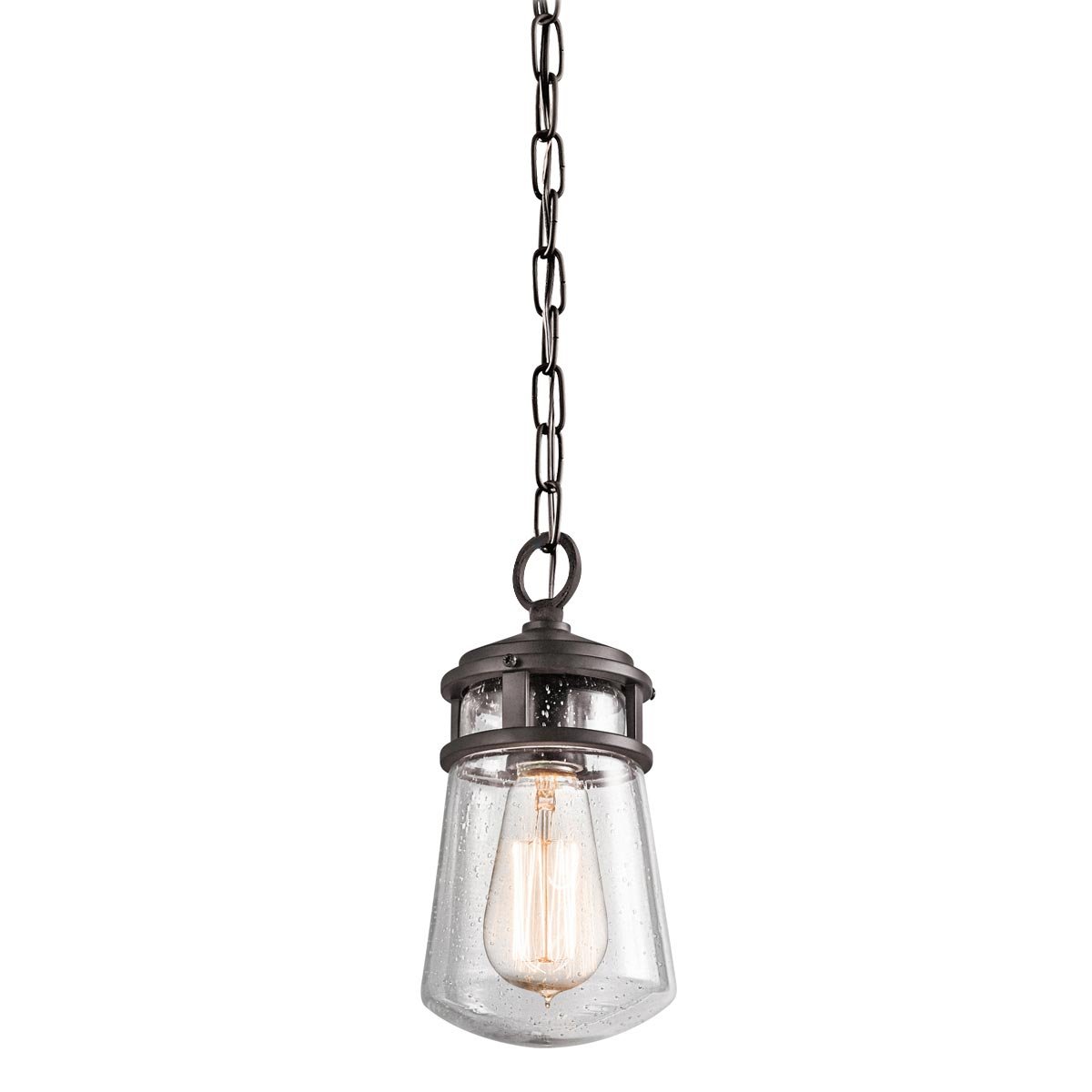 Elstead Lyndon 1 Light Small Chain Lantern - Architectural Bronze KL-LYNDON8-S-AZ