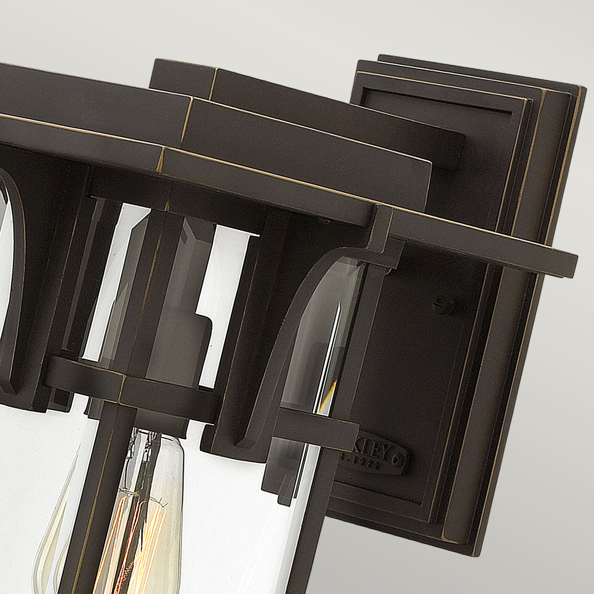 Elstead Manhattan 1 Light Medium Wall Lantern - Oil Rubbed Bronze HK-MANHATTAN2-M