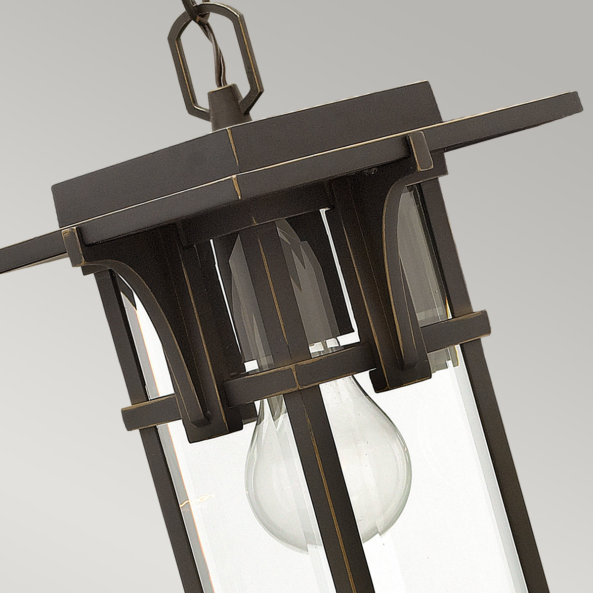 Elstead Manhattan 1 Light Chain Lantern - Oil Rubbed Bronze HK-MANHATTAN8-S