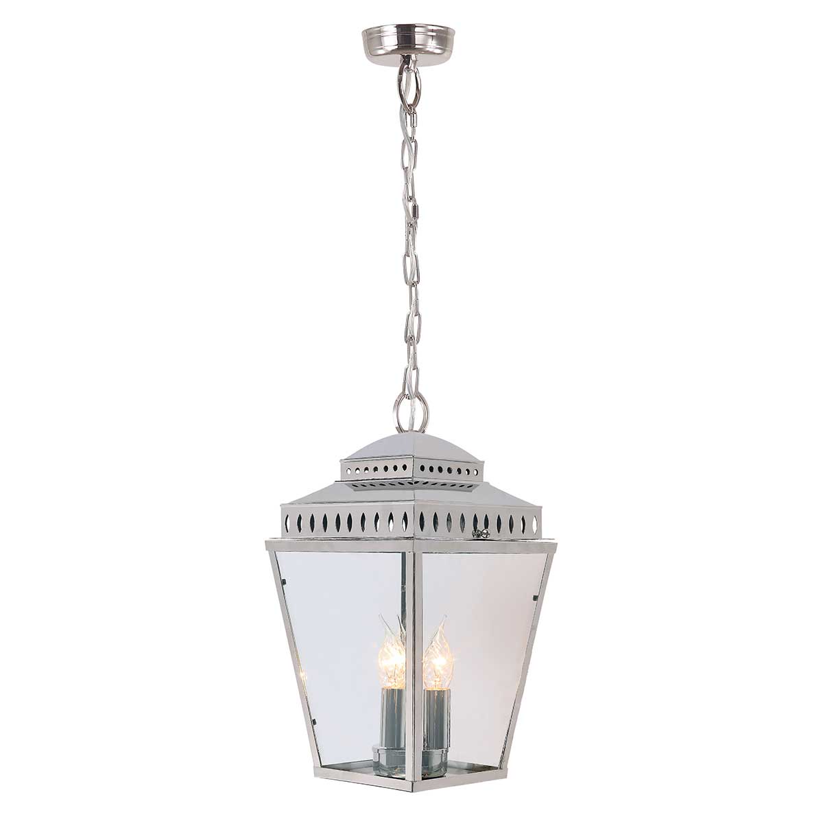 Elstead Mansion House 3 Light Chain Lantern - Polished Nickel MANSION-HOUSE8-PN