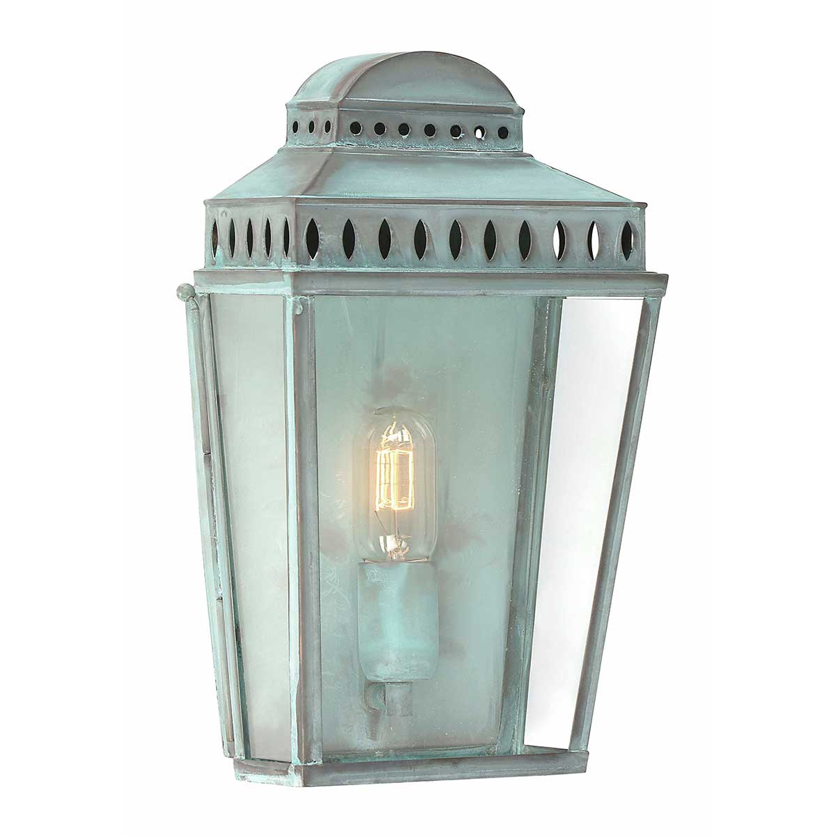 Elstead Mansion House 1 Light Wall Lantern - Verdigris MANSION-HOUSE-V