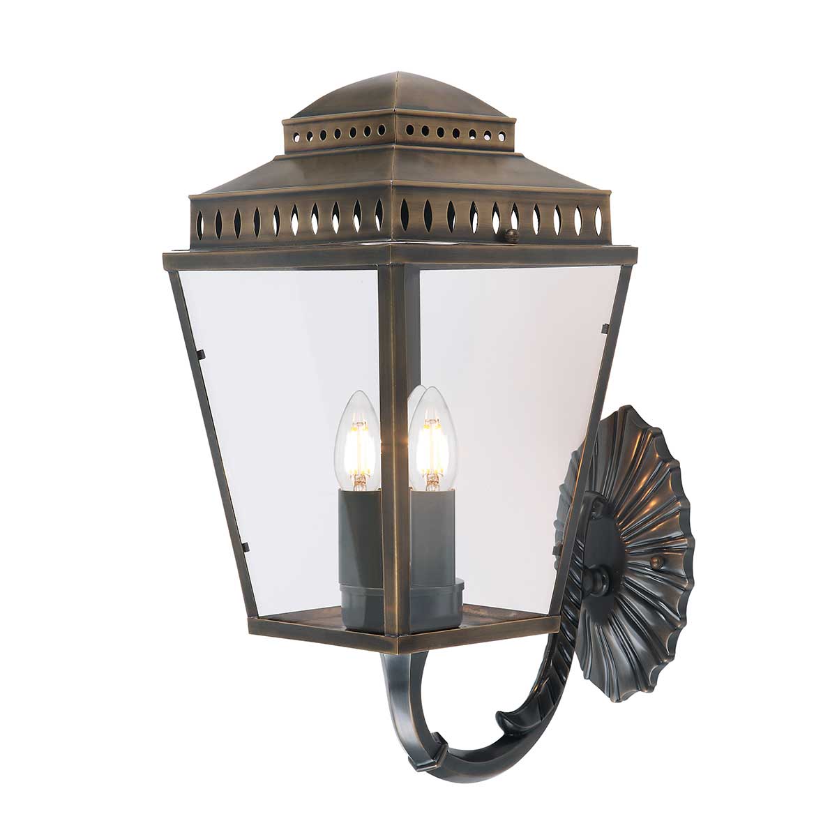 Elstead Mansion House 3 Light Wall Lantern - Aged Brass MANSION-HOUSE-WB1-BR