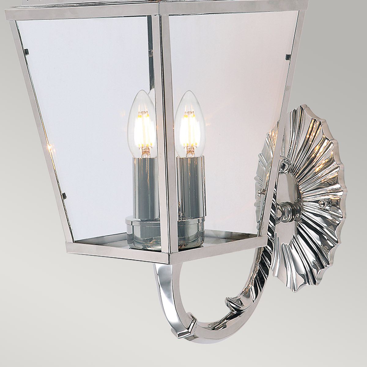 Elstead Mansion House 3 Light Wall Lantern - Polished Nickel MANSION-HOUSE-WB1-PN