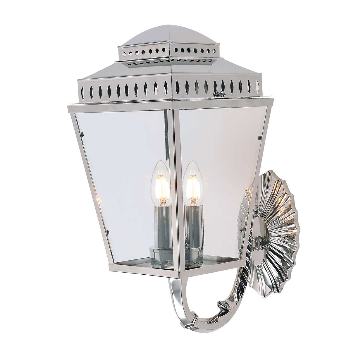 Elstead Mansion House 3 Light Wall Lantern - Polished Nickel MANSION-HOUSE-WB1-PN