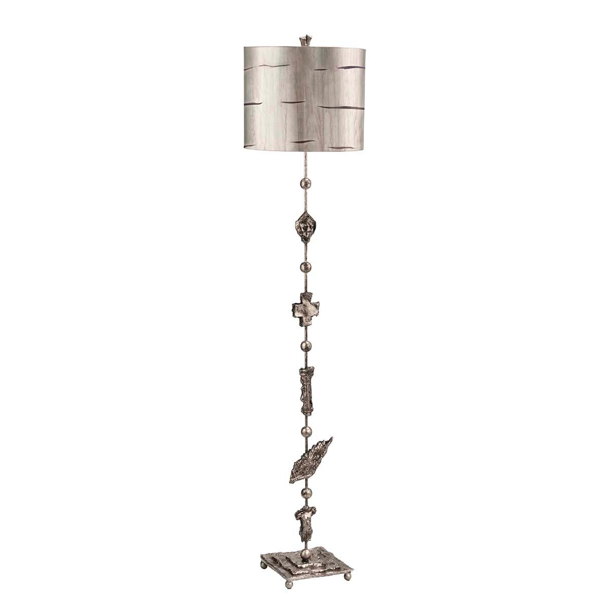 Fragment 1 Light Floor Lamp - Aged Silver von Elstead