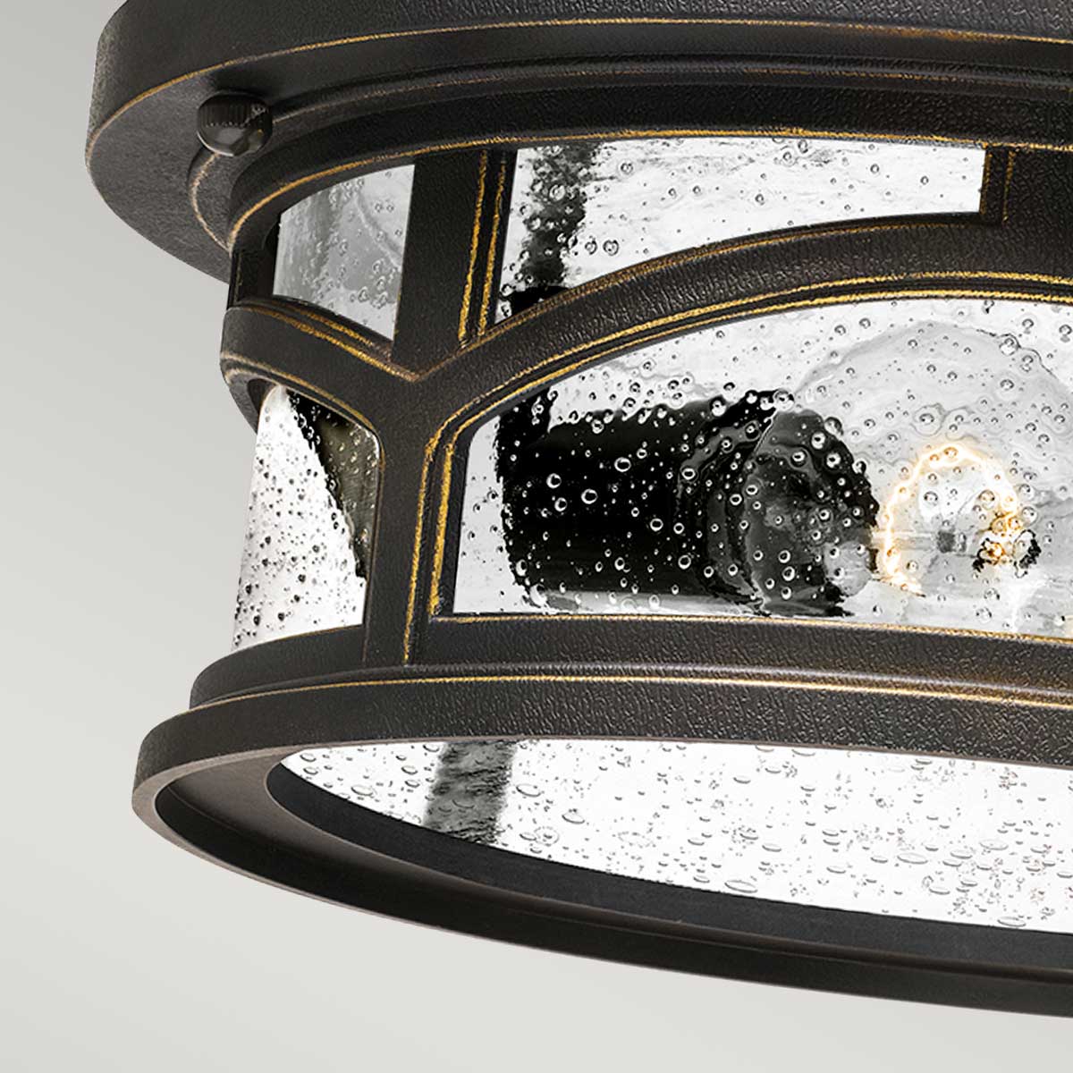 Elstead Marblehead 2 Light Flush - Palladian Bronze QZ-MARBLEHEAD-F