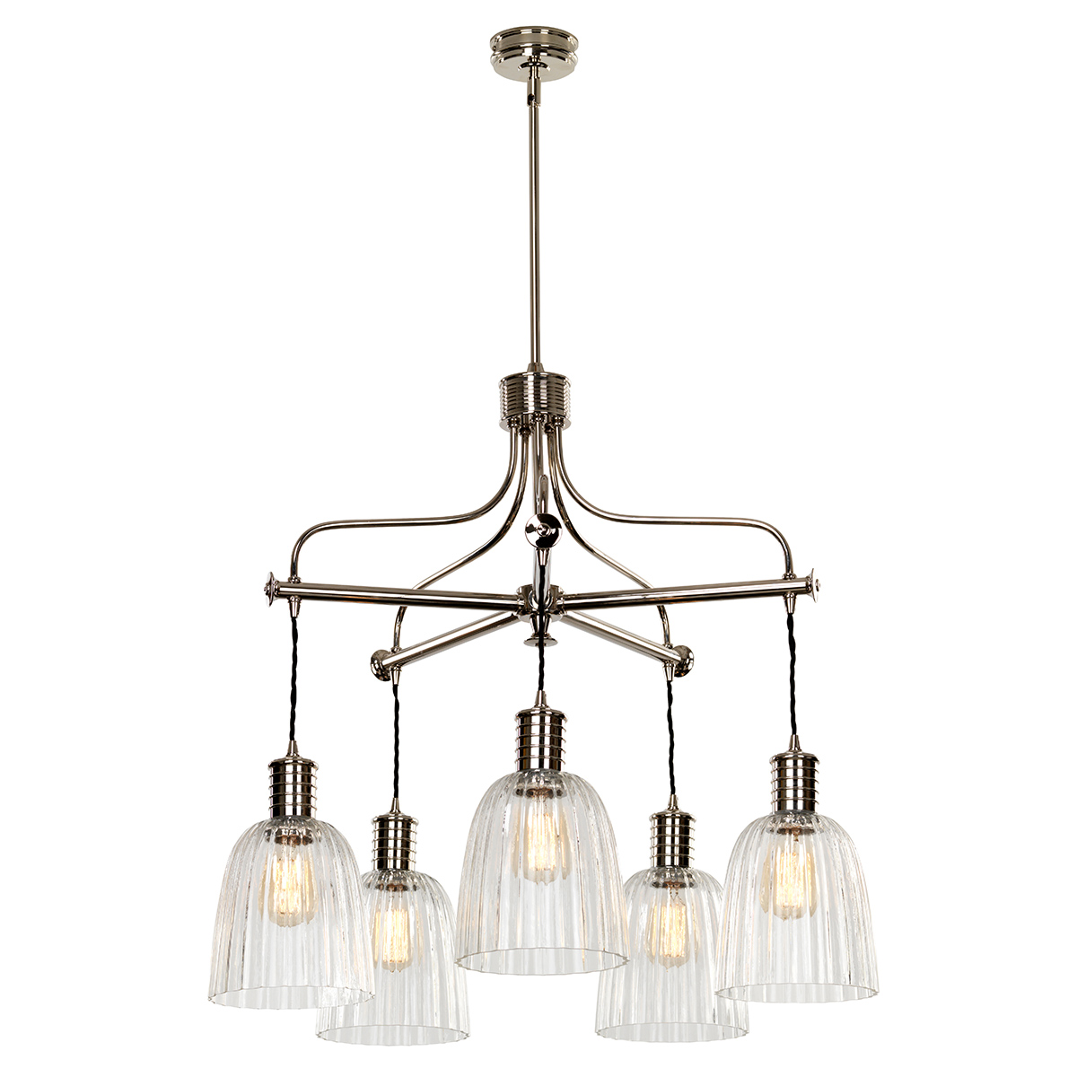 Elstead - DOUILLE5-PN - Douille 5 Light Chandelier - Polished Nickel
