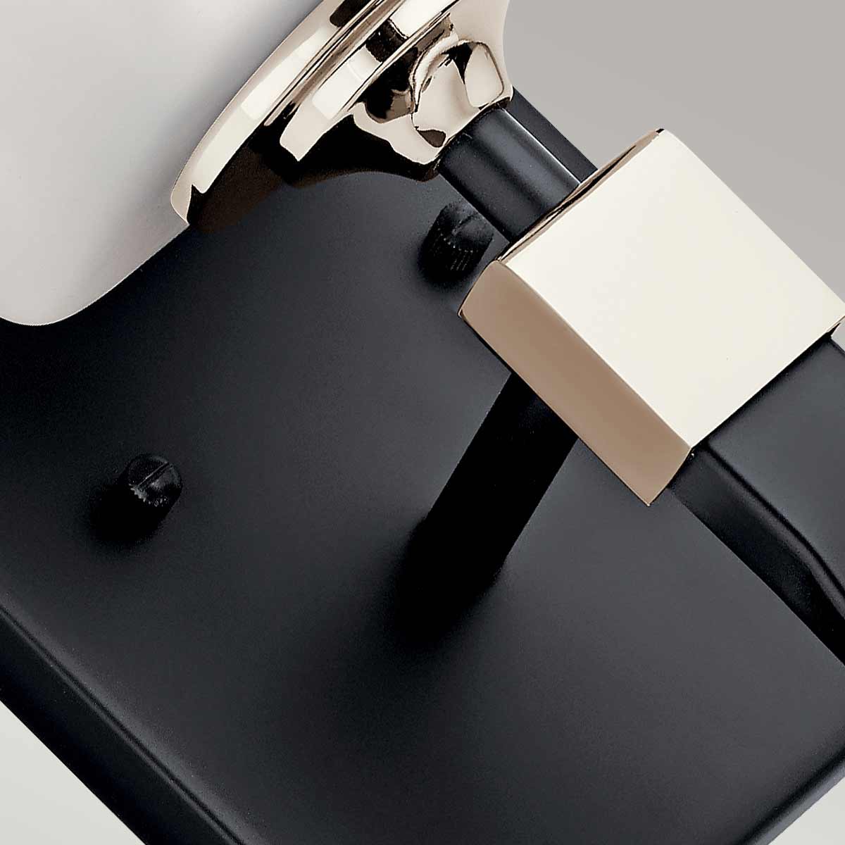 Elstead Marette 1 Light Wall Light - Black and Nickel KL-MARETTE1-BK