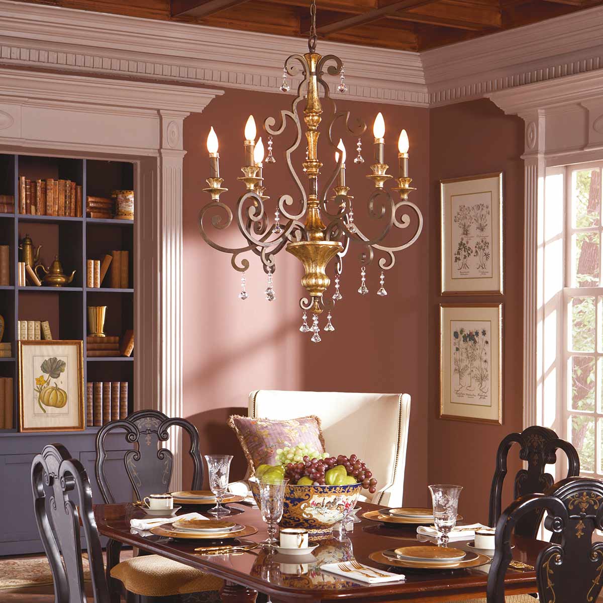 Elstead Marquette 6 Light Chandelier - Heirloom QZ-MARQUETTE6-A