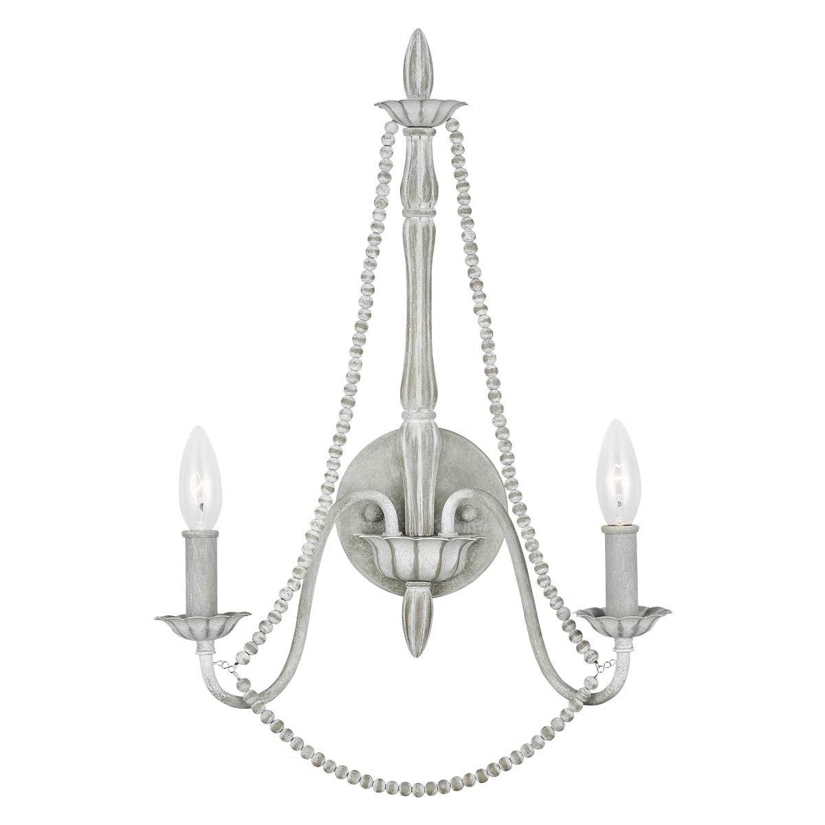 Elstead Maryville 2 Light Wall Light - Washed Grey FE-MARYVILLE2