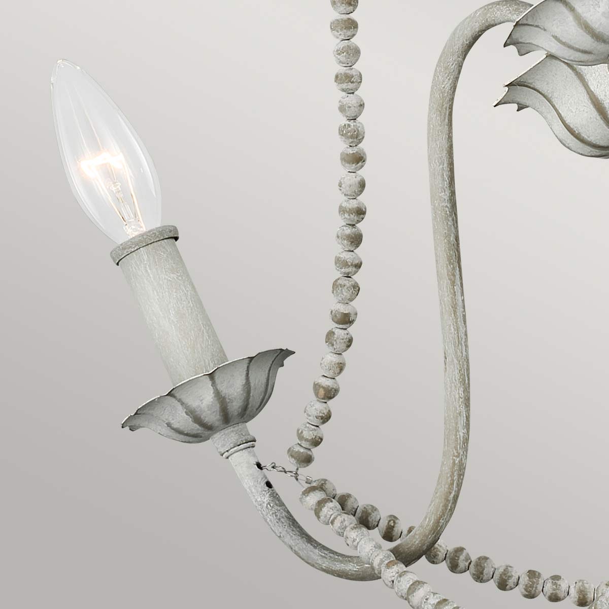 Elstead Maryville 3 Light Chandelier - Washed Grey FE-MARYVILLE3