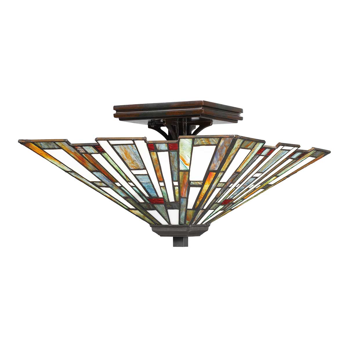 Elstead - QZ-MAYBECK-F - Maybeck 2 Light Flush - Valiant Bronze