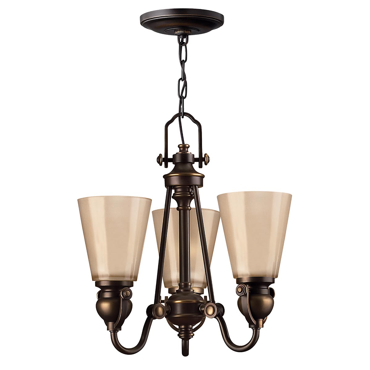Elstead Mayflower 3 Light Chandelier - Olde Bronze HK-MAYFLOWER3