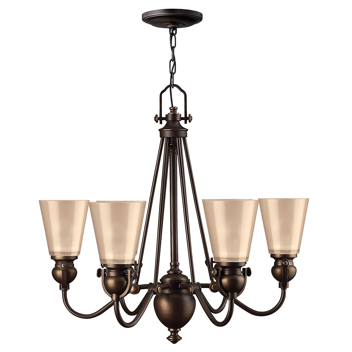 Elstead Mayflower 6 Light Chandelier - Olde Bronze HK-MAYFLOWER6