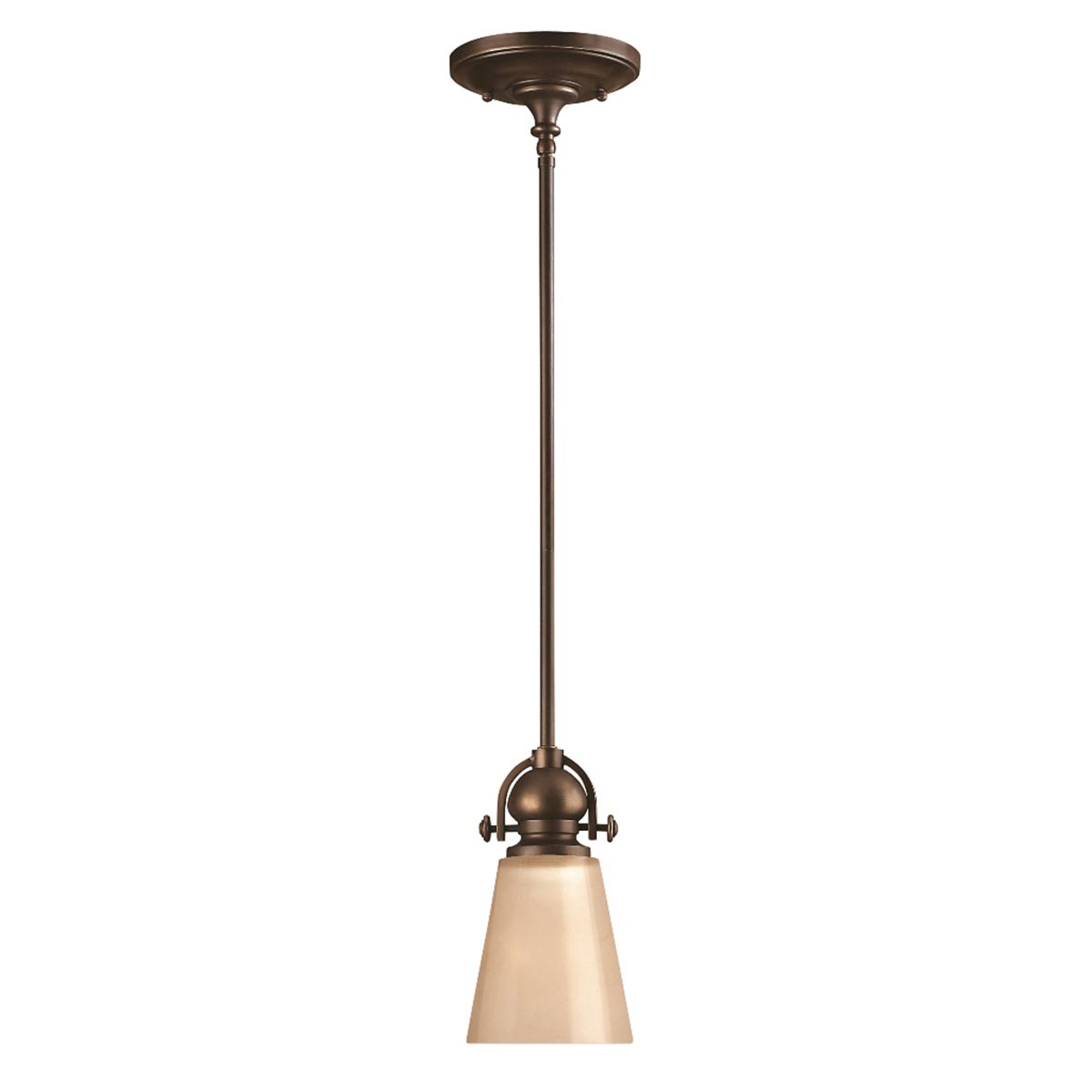 Elstead Mayflower 1 Light Mini Pendant - Olde Bronze HK-MAYFLOWER-P-A