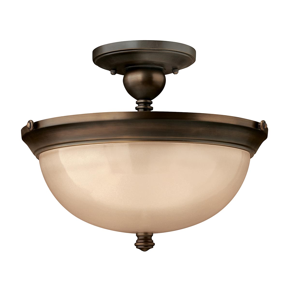 Elstead Mayflower 3 Light Semi-Flush - Olde Bronze HK-MAYFLOWER-SF