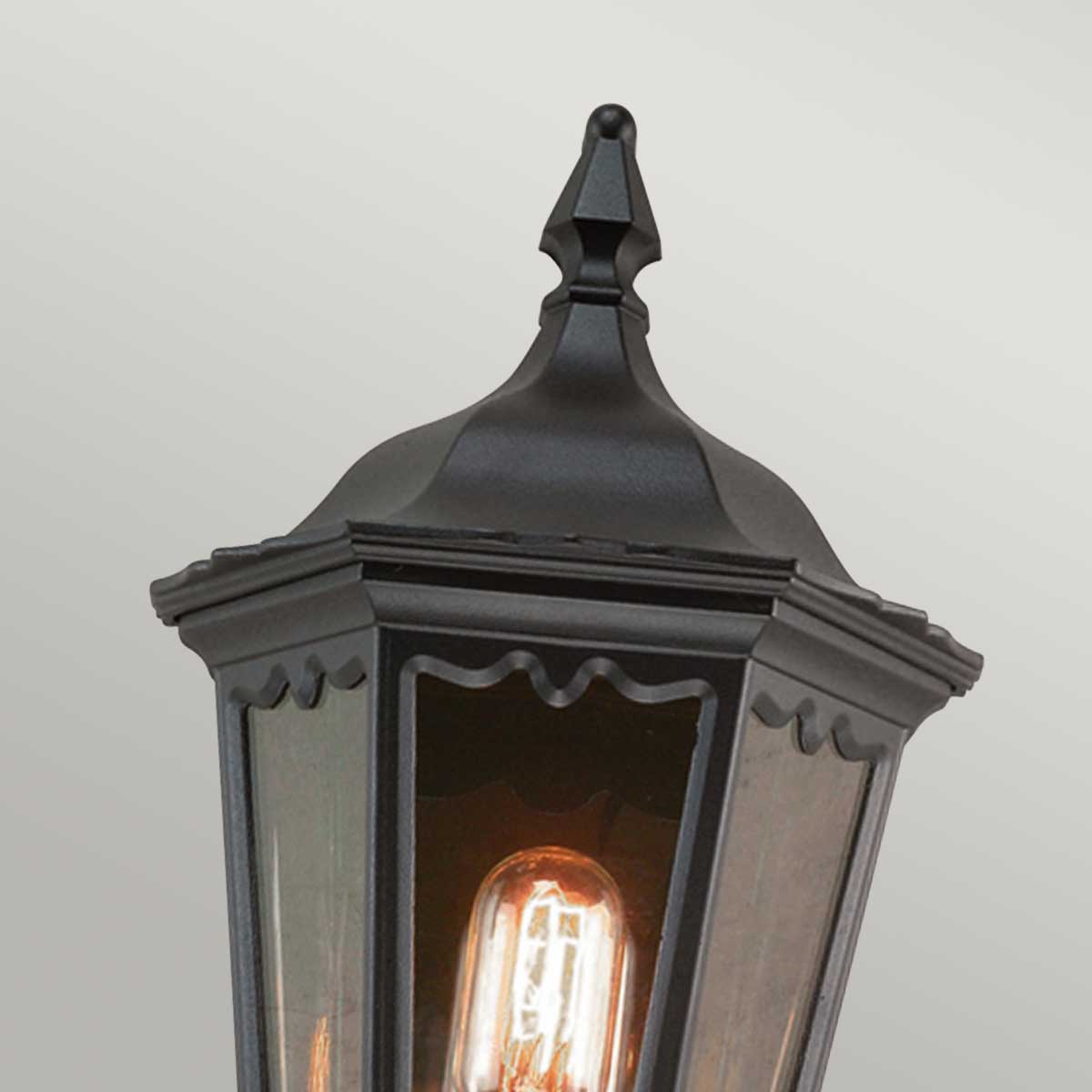 Elstead Medstead 1 Light Half Lantern - Black MD7-BLACK