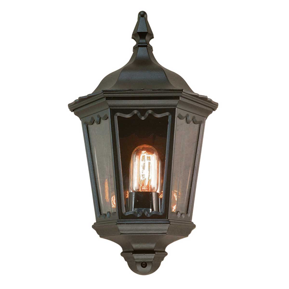 Elstead Medstead 1 Light Half Lantern - Black MD7-BLACK