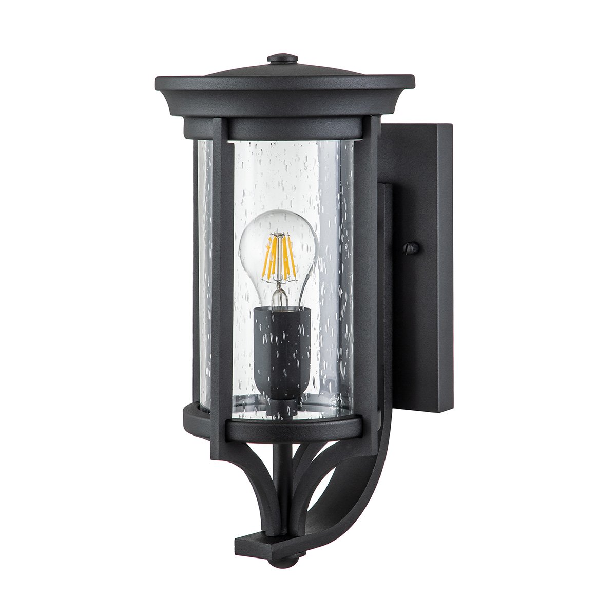 Elstead - FE-MERRILL1-S-BLK - Farol de pared pequeño Merrill de 1 luz - Negro