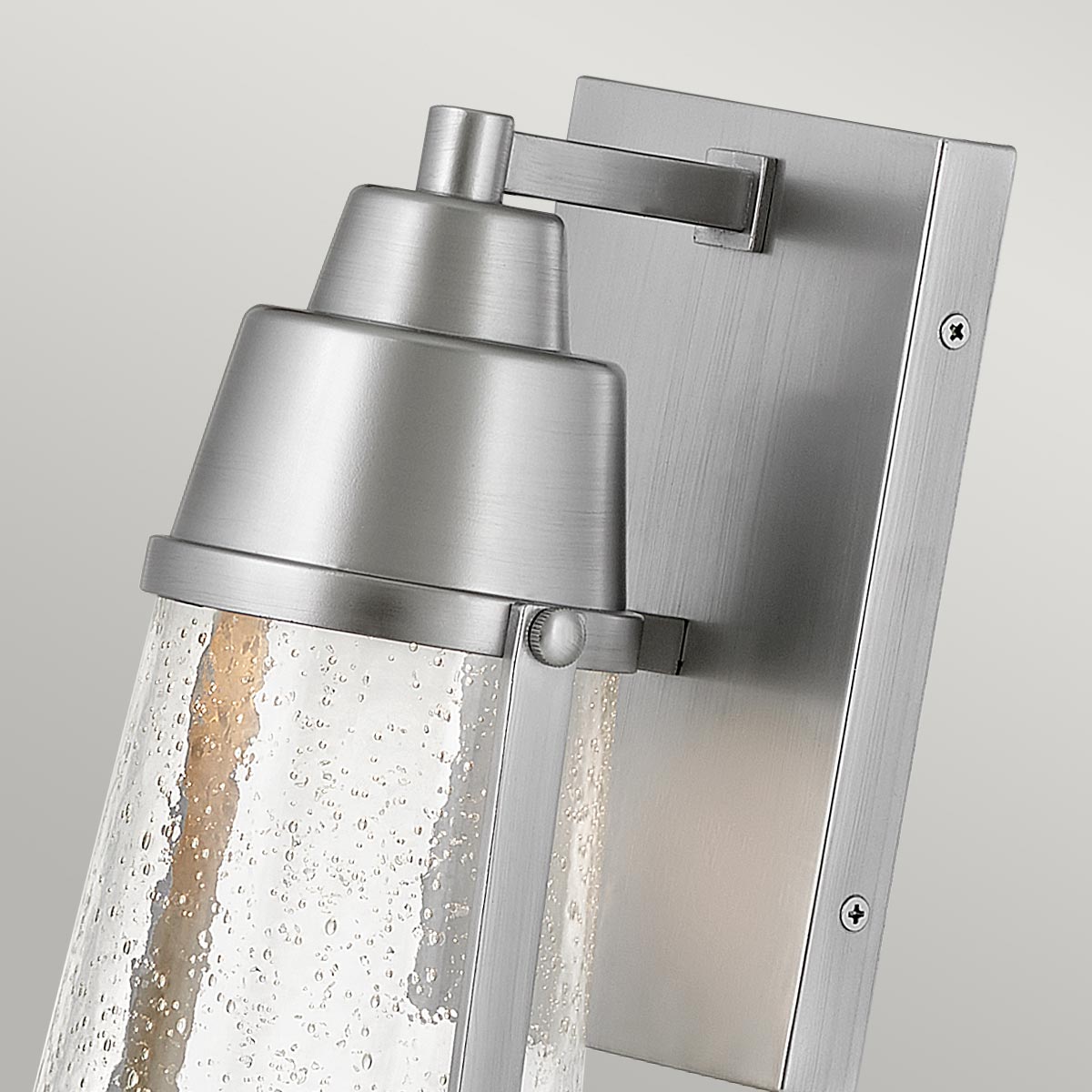 Elstead Miles 1 Light Wall Lantern - Painted Satin Nickel HK-MILES-SI
